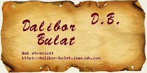 Dalibor Bulat vizit kartica